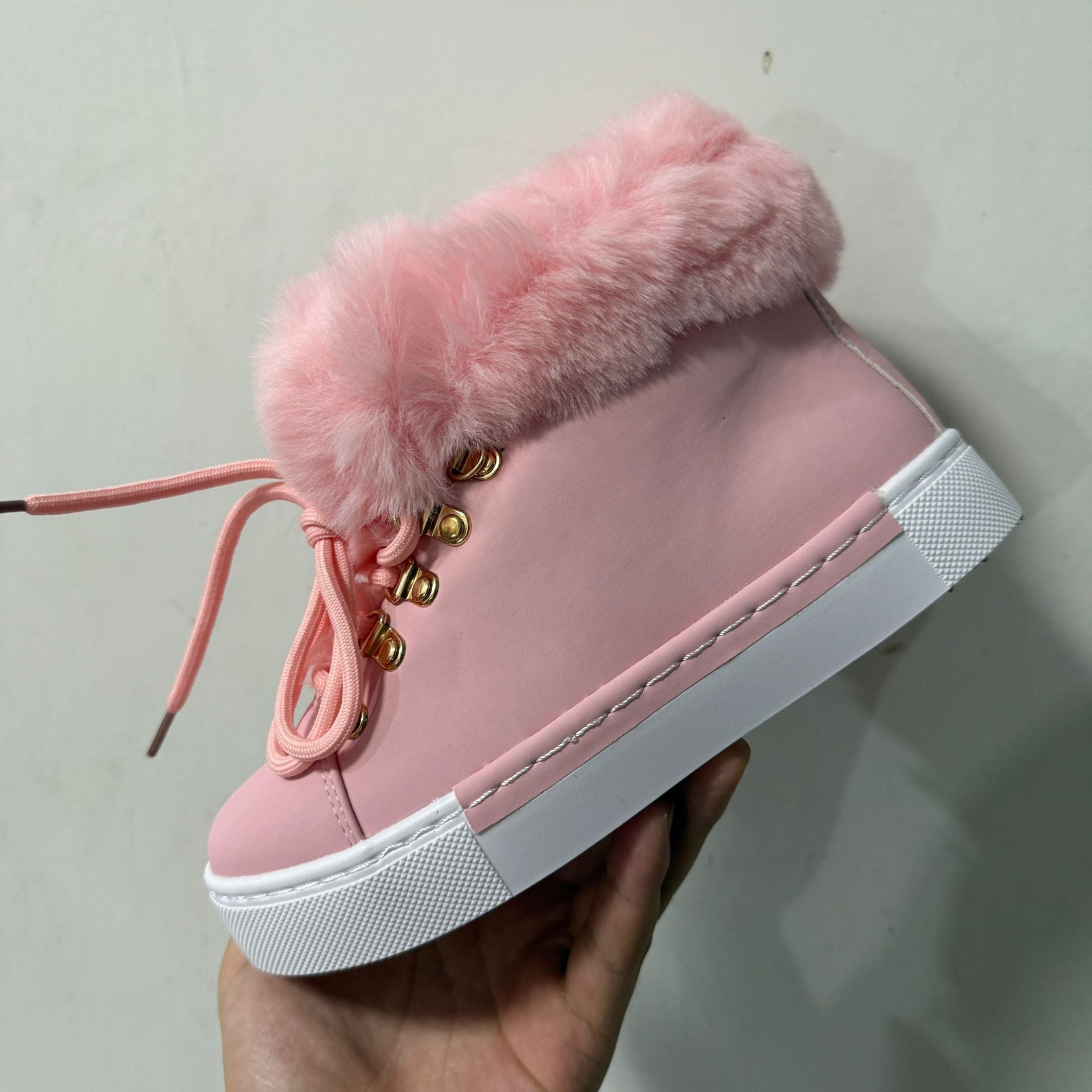 Women's Autumn/Winter Lace-Up Platform Round-Toe Casual Boots
