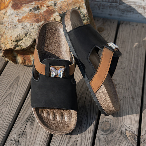 Women's Autumn Outdoor Casual Color-Block Slip-On Shoes